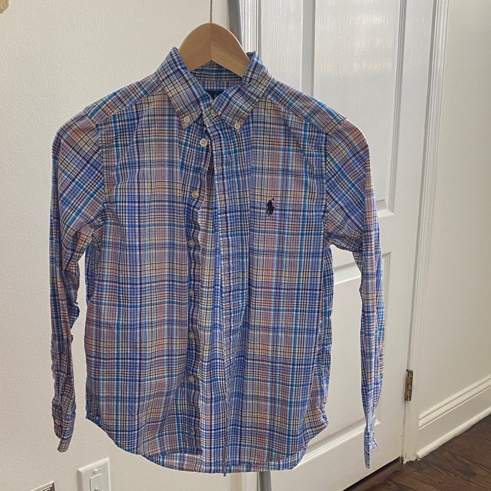 Polo by Ralph Lauren Boys Multicolor Plaid Shirt Sz M (10)